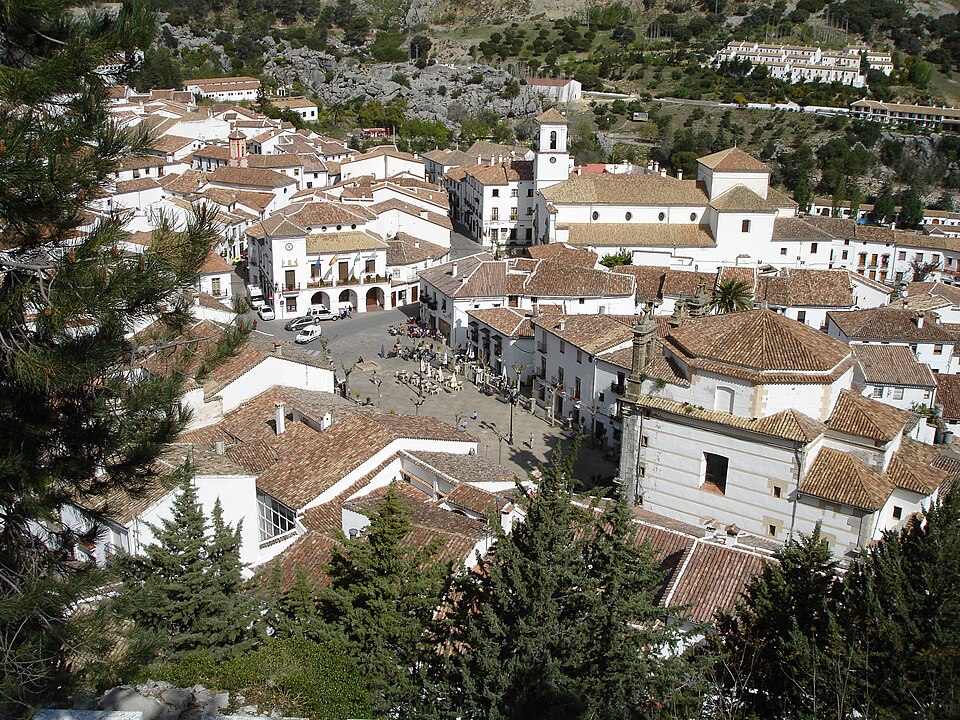 Paysage d'un village blanc espagnol